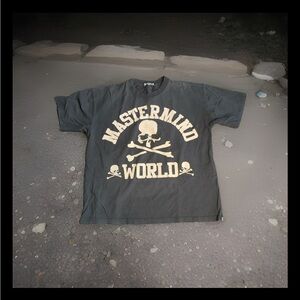 Mastermind Japan Movie Logo T-shirt/Tee Black And White